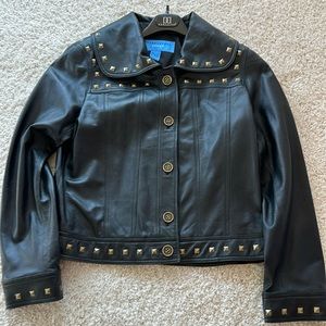 Doncaster black leather sport jacket